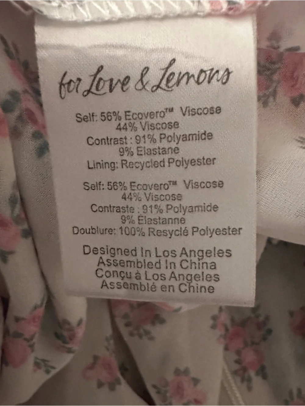 For Love & Lemons Blue Pink Floral Backless Lace Maxi Dress large Joselyn